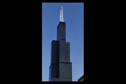 The Sears Tower was the first building to use sky lobbies with double-decker elevators.